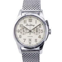 将图像加载到图库查看器中，BREITLING Trans Ocean Chronograph 1915 W43mm Stainless Steel Silver Dial AB1411
