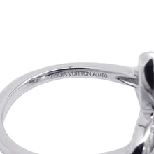 将图像加载到图库查看器中，LOUIS VUITTON Bague Ardant Fleur Simple Ring Size 49/#9 18K White Gold
