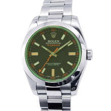 将图像加载到图库查看器中，ROLEX Milgauss W40mm Stainless Steel Black Dial 116400GV
