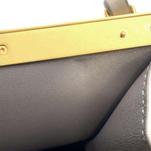 将图像加载到图库查看器中，CELINE Clasp Mini Shoulder Bag Gray 181053 Leather
