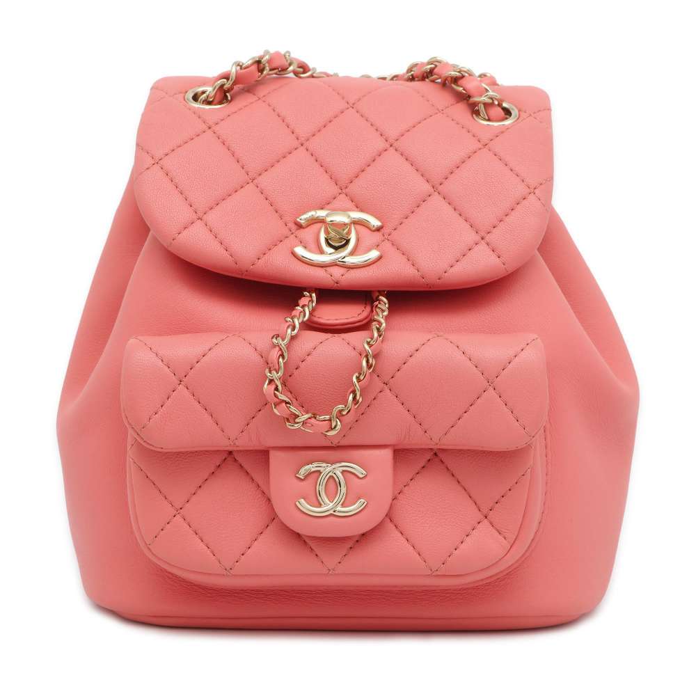 CHANEL Matelasse ChainBackpack Pink AS2908 Leather