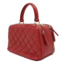 Load image into Gallery viewer, CHANEL Matelasse 2wayBowling Bag Red Lambskin
