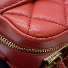 Load image into Gallery viewer, CHANEL Matelasse 2wayBowling Bag Red Lambskin
