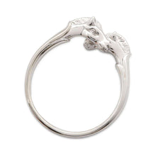 将图像加载到图库查看器中，HERMES Cheval Horse Bangle Silver Metal
