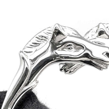 将图像加载到图库查看器中，HERMES Cheval Horse Bangle Silver Metal
