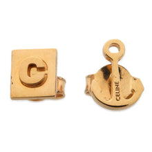 将图像加载到图库查看器中，CELINE Anchor Motif Earrings Gold Metal
