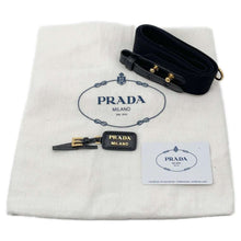 Load image into Gallery viewer, PRADA Basket Bag Black 1BG089 Raffia Canvas
