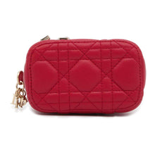 Load image into Gallery viewer, Dior Cannage Vanity Shoulder Bag Red S0935ONMJ Leather Size micro
