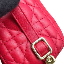 Load image into Gallery viewer, Dior Cannage Vanity Shoulder Bag Red S0935ONMJ Leather Size micro
