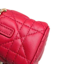 Load image into Gallery viewer, Dior Cannage Vanity Shoulder Bag Red S0935ONMJ Leather Size micro
