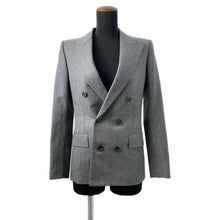 Load image into Gallery viewer, SAINT LAURENT PARIS Double Blazer Jacket Size 34 Gray 687628 Wool 100%
