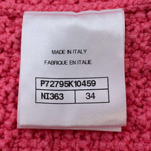 Load image into Gallery viewer, CHANEL COCO Button Gilet Knit Vest Size 34 Pink P72795 Cotton80% Nylon20%
