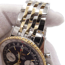 将图像加载到图库查看器中，BREITLING Navitimer W41mm Stainless Steel K18YG Black Dial D23322
