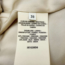 Load image into Gallery viewer, HERMES Zip-up Jacket Size 38 Beige Goatskin Leather
