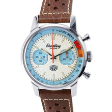 将图像加载到图库查看器中，BREITLING Top Time Deus Limited Edition W41mm Stainless Steel Leather White Dial A233112A1A1X1
