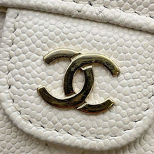 将图像加载到图库查看器中，CHANEL Matelasse Tri-Fold Wallet White AP0230 Caviar Leather
