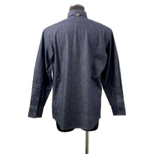 将图像加载到图库查看器中，HERMES Denim shirt Size 38 IndigoBlue Cotton100%
