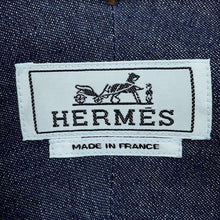 将图像加载到图库查看器中，HERMES Denim shirt Size 38 IndigoBlue Cotton100%
