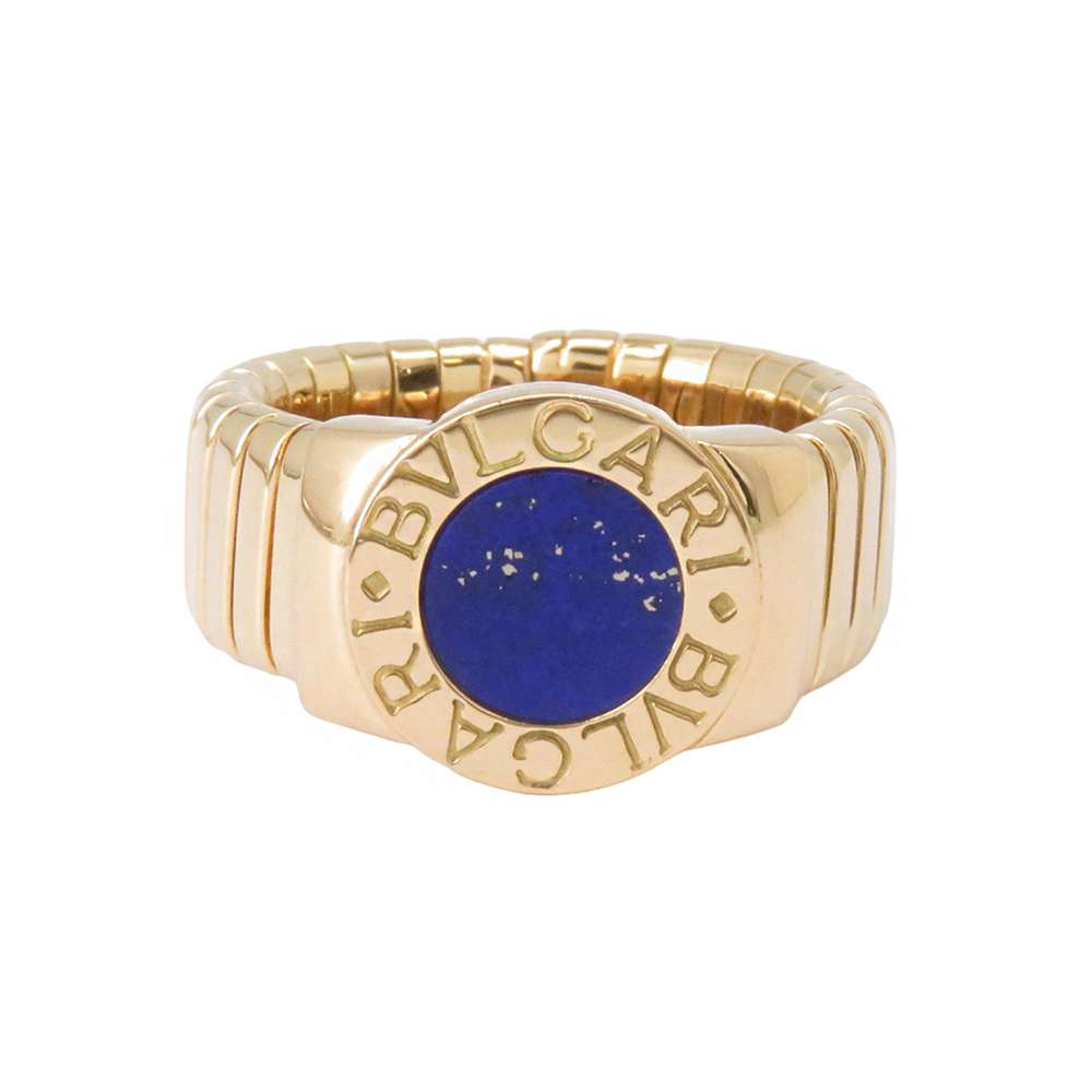 BVLGARI Tubogas Ring Size #14 18K Yellow Gold