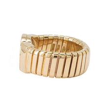 Load image into Gallery viewer, BVLGARI Tubogas Ring Size #14 18K Yellow Gold
