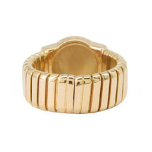 将图像加载到图库查看器中，BVLGARI Tubogas Ring Size #14 18K Yellow Gold
