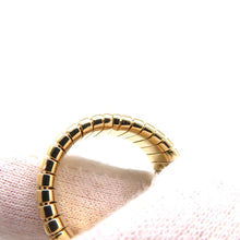 Load image into Gallery viewer, BVLGARI Tubogas Ring Size #14 18K Yellow Gold
