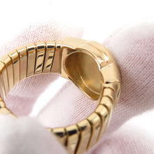 Load image into Gallery viewer, BVLGARI Tubogas Ring Size #14 18K Yellow Gold
