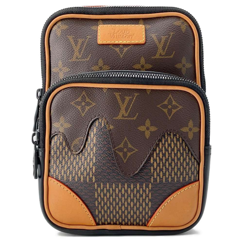 LOUIS VUITTON Amazon sling bag Noir N40379 Damier Ebene Canvas Giant Monogram