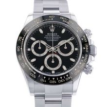 将图像加载到图库查看器中，ROLEX Cosmograph Daytona W40mm Stainless Steel Black Dial 116500LN
