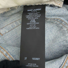 Load image into Gallery viewer, SAINT LAURENT PARIS Denim pants Size #27 Blue614443 Cotton100%
