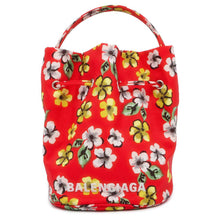 Load image into Gallery viewer, BALENCIAGA Drawstring Wheel Flower Red 656682 Nylon
