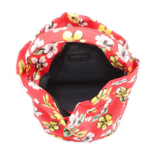 Load image into Gallery viewer, BALENCIAGA Drawstring Wheel Flower Red 656682 Nylon
