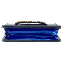 Load image into Gallery viewer, Dior J&#39;A DIOR ChainShoulder Bag Metalic Blue Patent Leather
