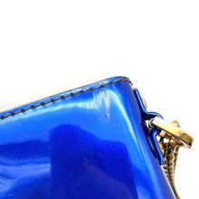 Load image into Gallery viewer, Dior J&#39;A DIOR ChainShoulder Bag Metalic Blue Patent Leather
