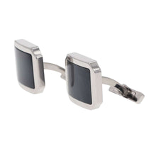 Load image into Gallery viewer, CARTIER Santos Dumont Cufflinks Falcon Eye 18K White Gold
