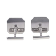 将图像加载到图库查看器中，CARTIER Santos Dumont Cufflinks Falcon Eye 18K White Gold
