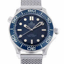 Load image into Gallery viewer, OMEGA Seamaster Diver 300M Co-Axial Master Chronometer Bond Movie 60th Anniversary W42mm Stainless Steel Blue Dial 210.30.42.20.03.002
