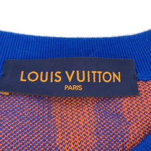 Load image into Gallery viewer, LOUIS VUITTON LV Jazz Flyer Short Sleeve Knit Size XL Blue/Orange1AAU5K Cotton100%
