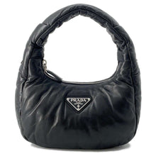 将图像加载到图库查看器中，PRADA Padded Nappa 2WAY Handbag Black 1BA384 Leather
