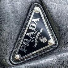 将图像加载到图库查看器中，PRADA Padded Nappa 2WAY Handbag Black 1BA384 Leather
