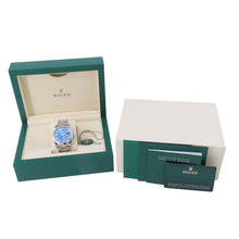 Load image into Gallery viewer, ROLEX Datejust W41mm Stainless Steel K18WG Azzurro Blue Dial 126334
