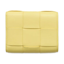 将图像加载到图库查看器中，Bottega Veneta Cassette Tri-Fold Zip Wallet sherbet 651372 Calf Leather
