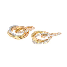 将图像加载到图库查看器中，CARTIER Trinity Earring B8301259 K18YG K18WG K18PG
