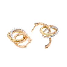 将图像加载到图库查看器中，CARTIER Trinity Earring B8301259 K18YG K18WG K18PG
