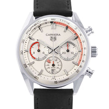 Load image into Gallery viewer, TAG HEUER Carrera Chronosprint x Porsche W42mm Stainless Steel Leather Silver Dial CBS2011.FC6529
