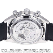 将图像加载到图库查看器中，TAG HEUER Carrera Chronosprint x Porsche W42mm Stainless Steel Leather Silver Dial CBS2011.FC6529
