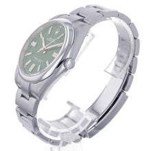 将图像加载到图库查看器中，ROLEX Oyster Perpetual W41mm Stainless Steel Green Dial 124300
