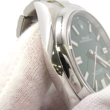 将图像加载到图库查看器中，ROLEX Oyster Perpetual W41mm Stainless Steel Green Dial 124300
