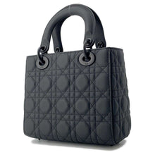 将图像加载到图库查看器中，Dior Lady Dior Cannage Black M0538SLOI_M989 Ultra Matt Calf Leather Skin Size Small
