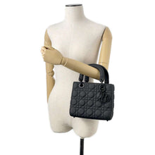 Load image into Gallery viewer, Dior Lady Dior Cannage Black M0538SLOI_M989 Ultra Matt Calf Leather Skin Size Small
